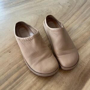 Lauren manoogian mule camel slides slippers leather large size 11 wide fit